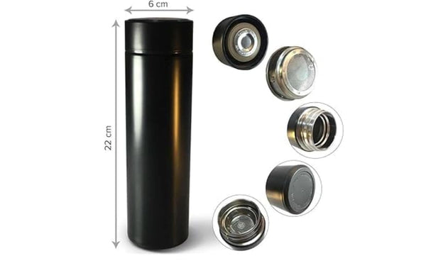 ThermoMate Sticlă Termică Inteligentă Neagră Durabilă